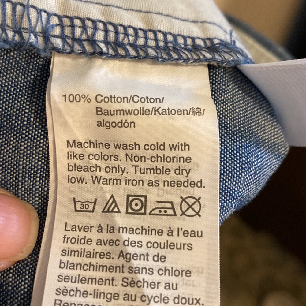 Shorts, brand new with tags. Cambridge blue, 5” inseam and 100% cotton. - Picture 3 of 4